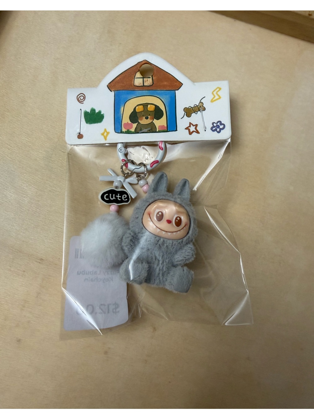 10PCs Fuzzy Labubu Keychains with Pom-pom. Cute Monster Bunny Charm-Not Pop Mart - Picture 15 of 16